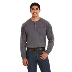 10027889 Men's Flame Resistant Air Henley By Ariat