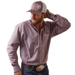 10043360 Men's Solid Club Classic Fit Shirt By Ariat