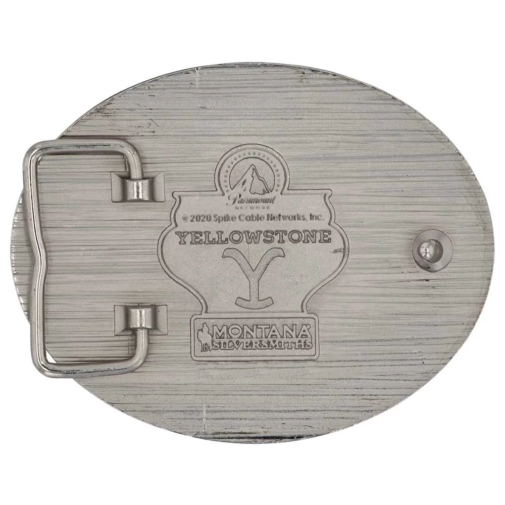 A909yel Yellowstone "Protect This Family" Belt Buckle By Montana Silversmiths - Image 2