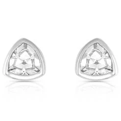 Er3216 Tiny Trillion Stud Earrings By Montana Silversmiths