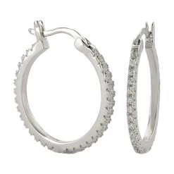 Er3875 Classic Medium Hoop Earrings By Montana Silversmiths