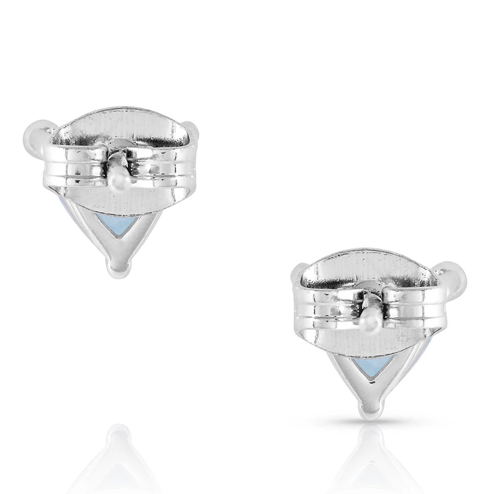 Er4756 Azure Trillion Starlight Stud Earrings By Montana Silversmiths - Image 3