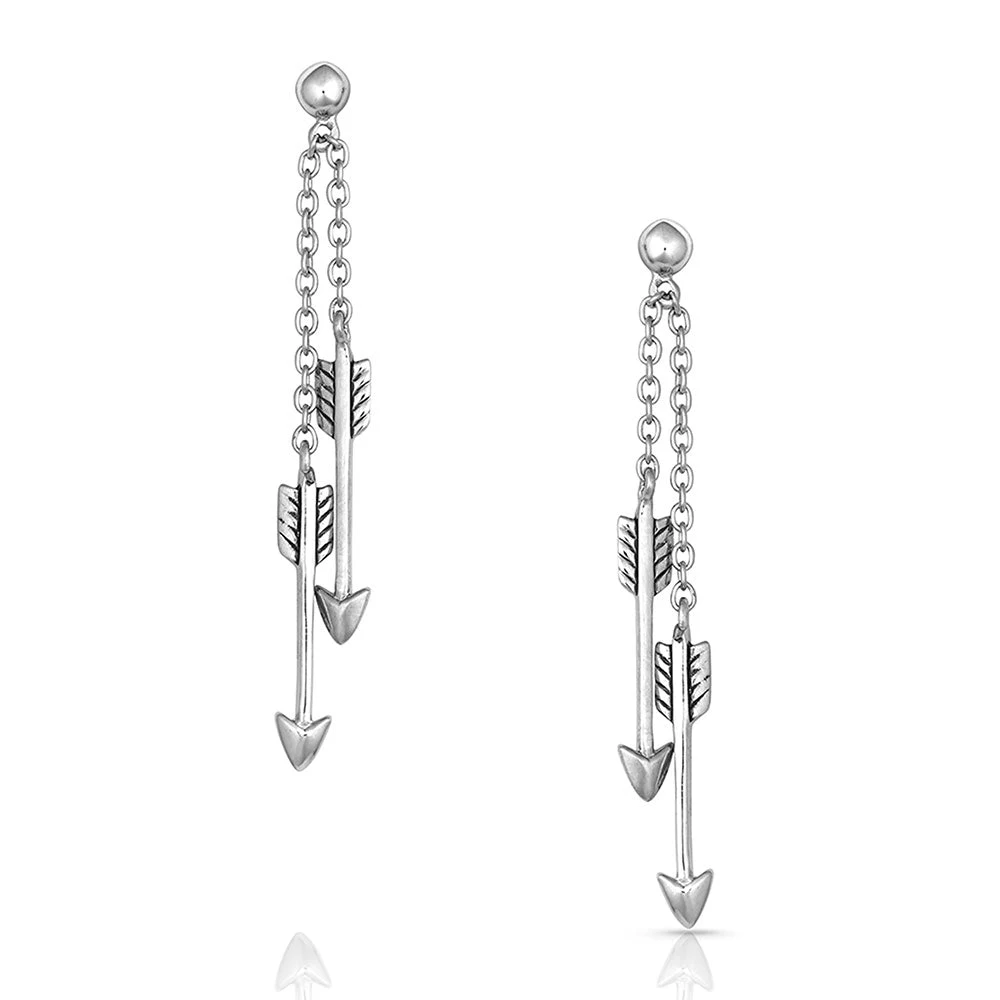 Er4829 Doubling Arrow Earrings By Montana Silversmiths
