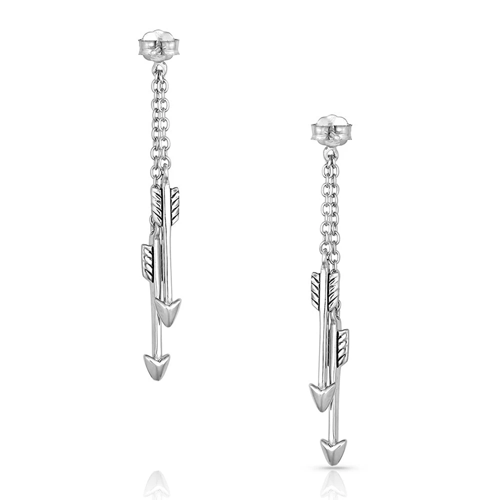 Er4829 Doubling Arrow Earrings By Montana Silversmiths - Image 2