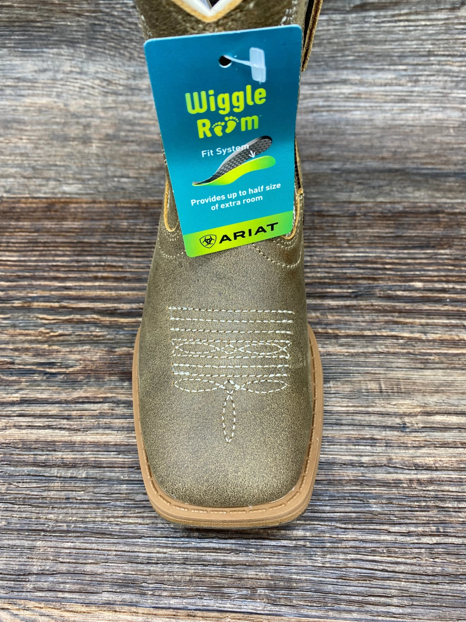 10035858 Kid's Anthem Square Toe Work Boot By Ariat. Toddler Sizes 8-10 - Image 3