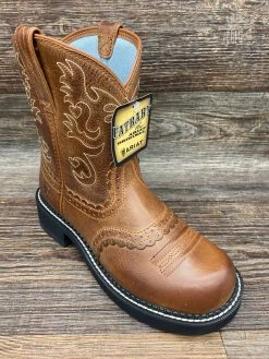10000860 Women's Fatbaby Saddle Round Toe Western Boot By Ariat