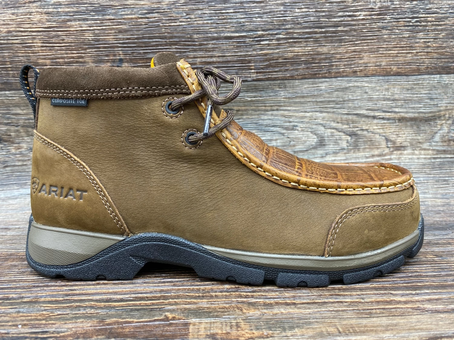 10034164 Men's Edge LTE Composite Toe Work Shoe By Ariat - Image 2