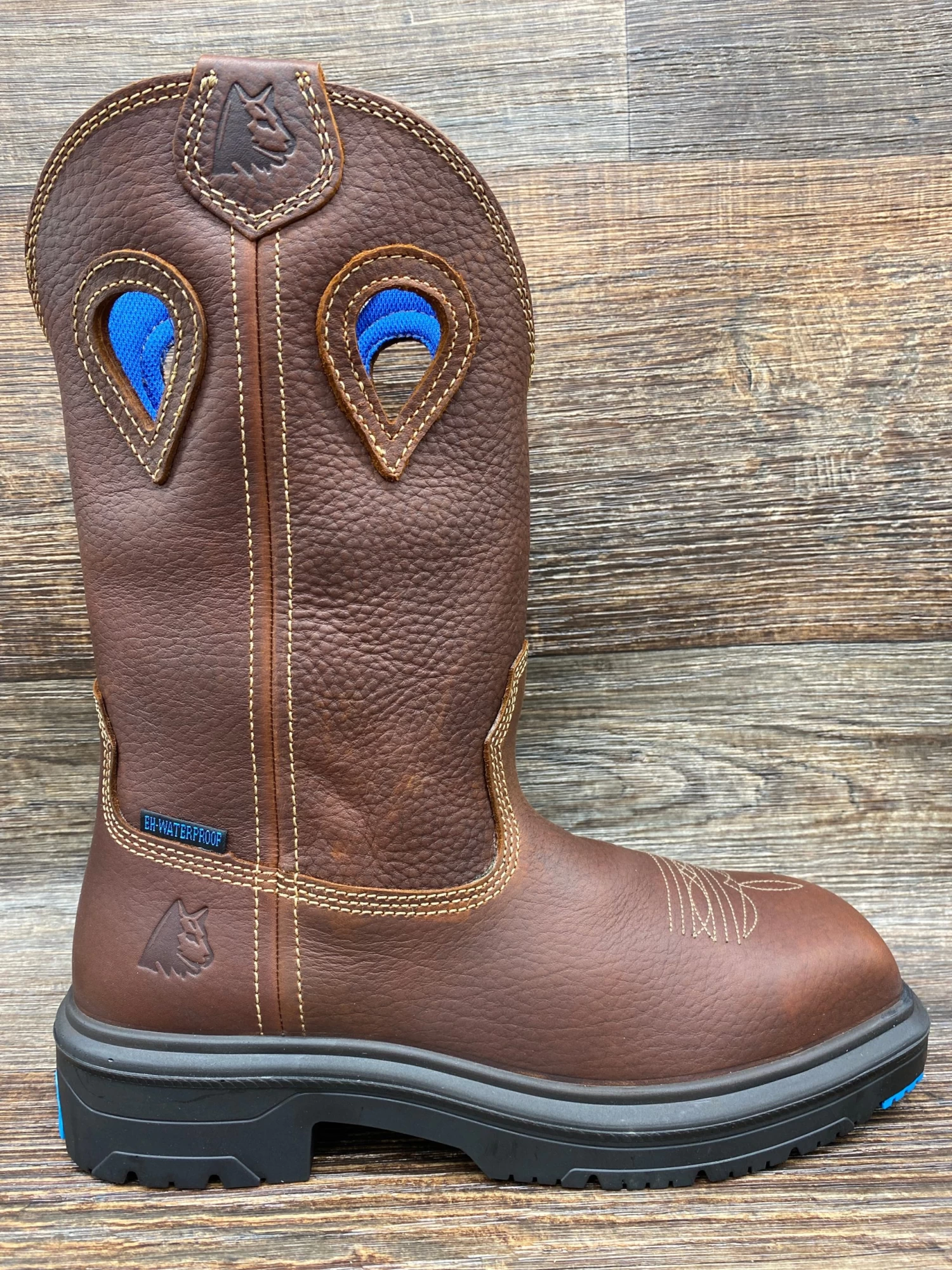 813945 Men's Blue Heeler Steel Toe Waterproof Work Boot By Steel Blue - Image 2