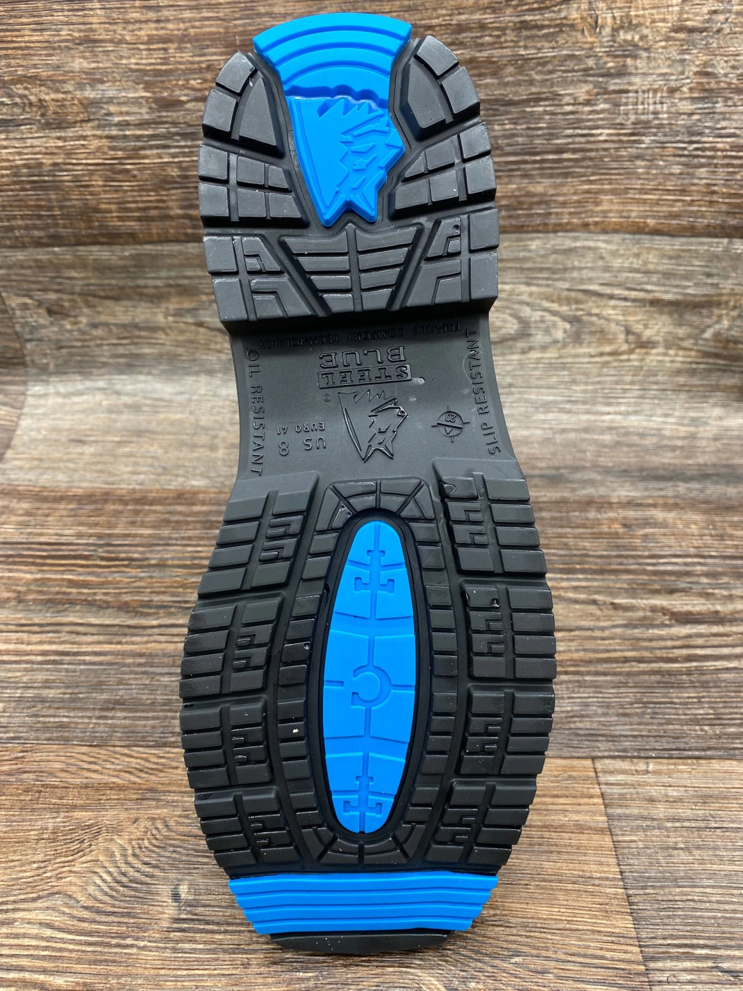 813945 Men's Blue Heeler Steel Toe Waterproof Work Boot By Steel Blue - Image 4