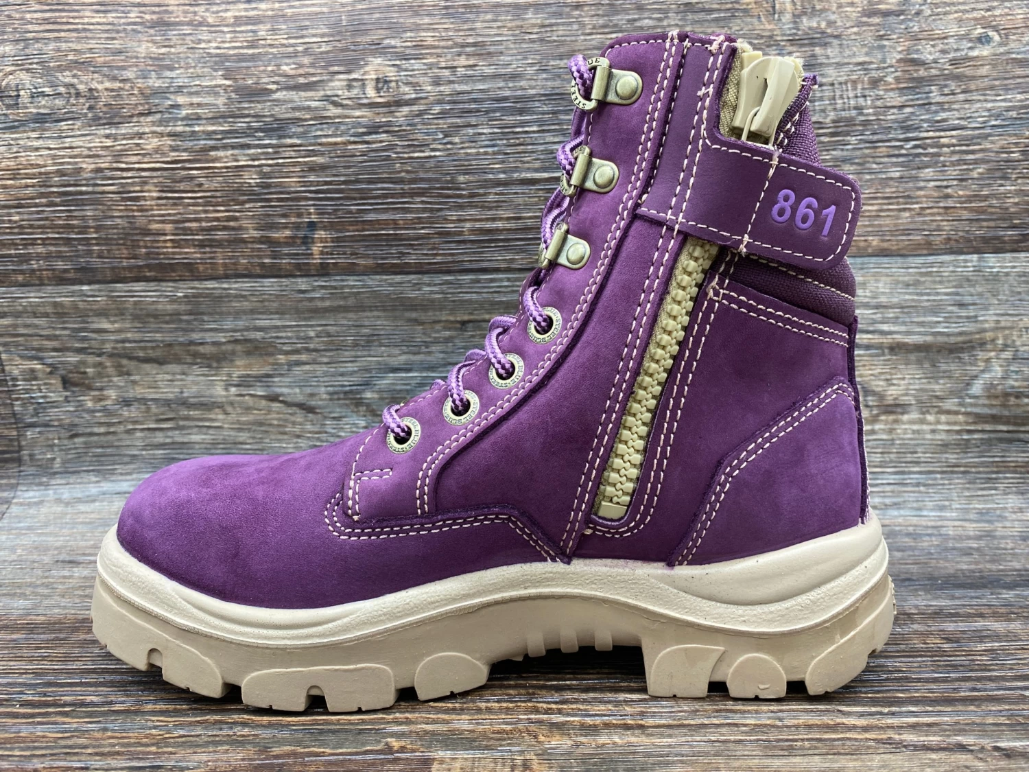 892861 Women's Southern Cross Steel Toe Side Zip Work Boot By Steel Blue - Image 2