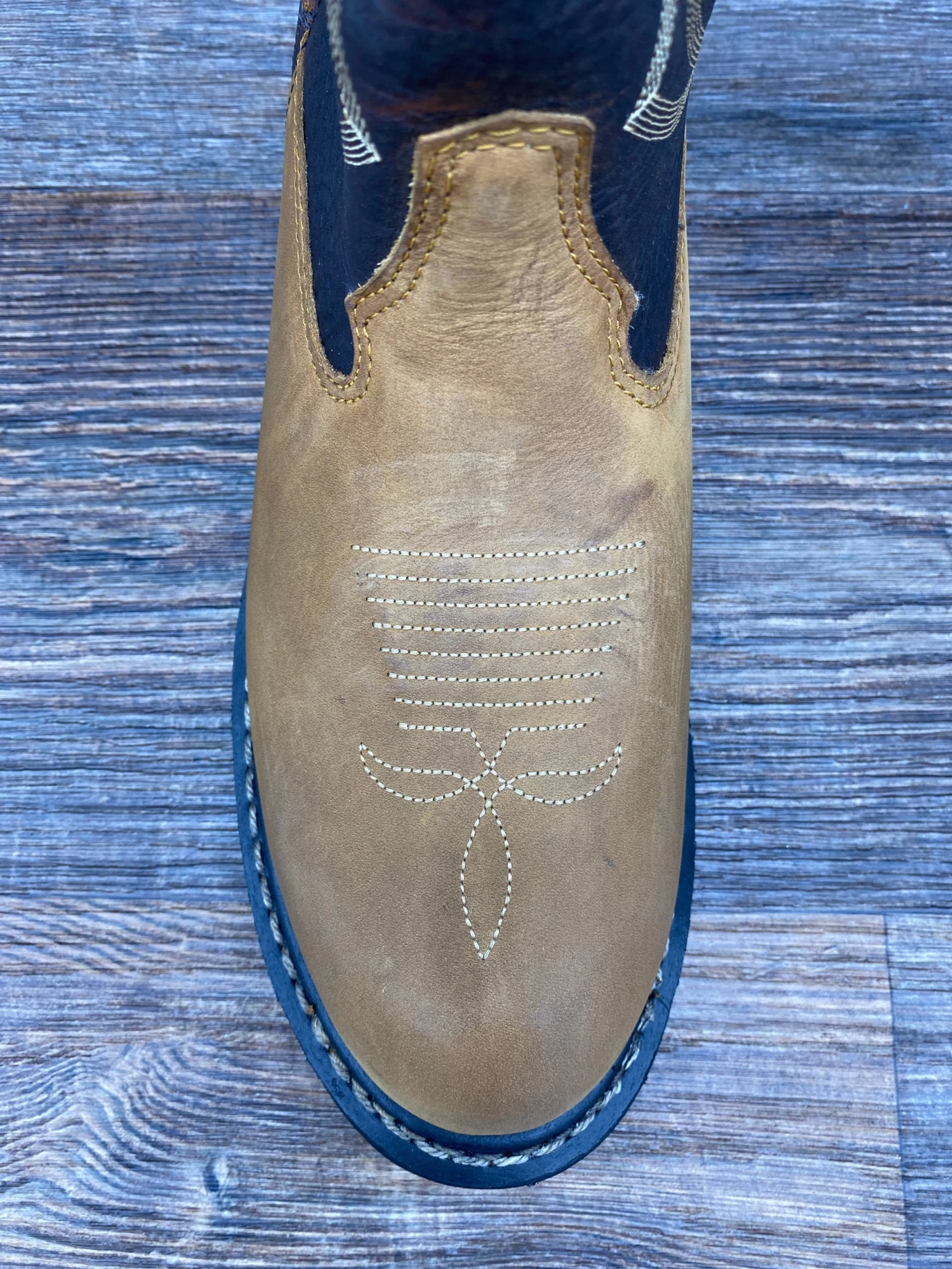 2732 Men's Soft Toe Original Ride Round Toe Work Boot By Rocky - Image 3