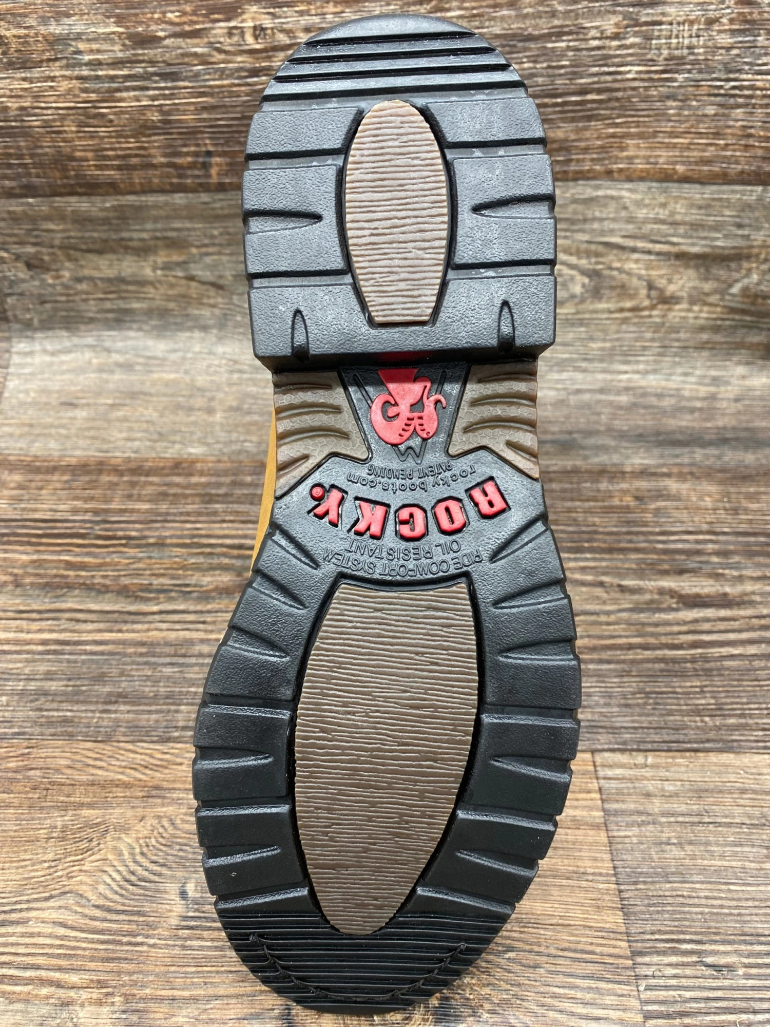 2732 Men's Soft Toe Original Ride Round Toe Work Boot By Rocky - Image 4