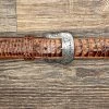 6074h Cognac Exotic Print Belt By Cowtown