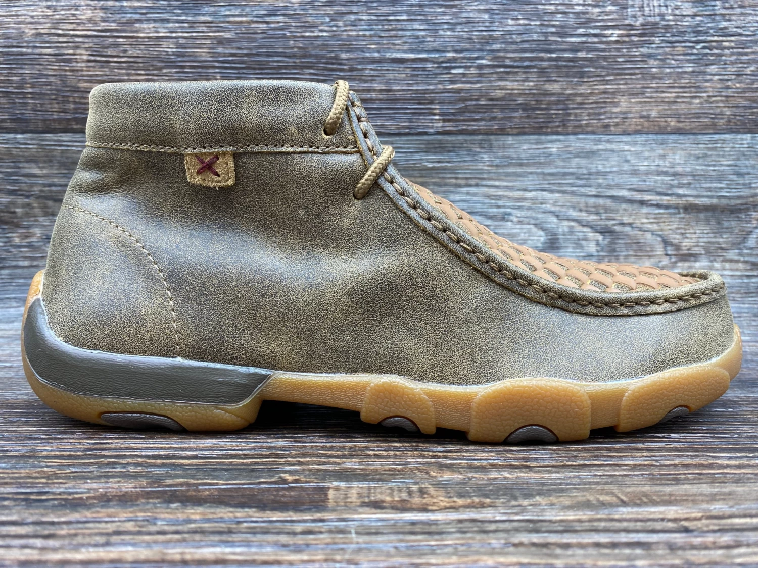 Mdm0033 Men's Driving Moc Casual Shoe With Basket Weave By Twisted X - Image 2