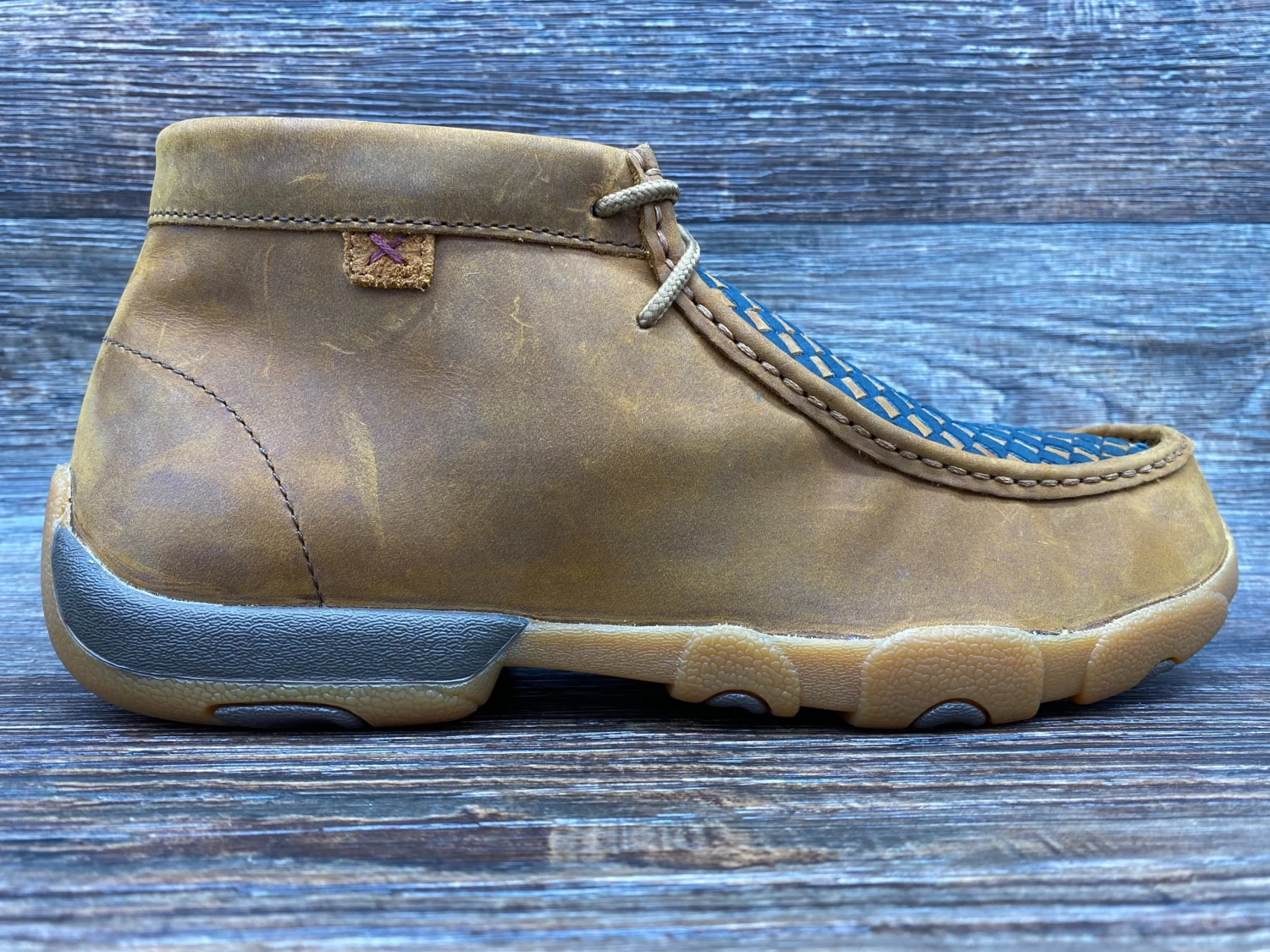 Mdm0057 Men's Driving Moc Casual Shoe With Basket Weave By Twisted X - Image 2