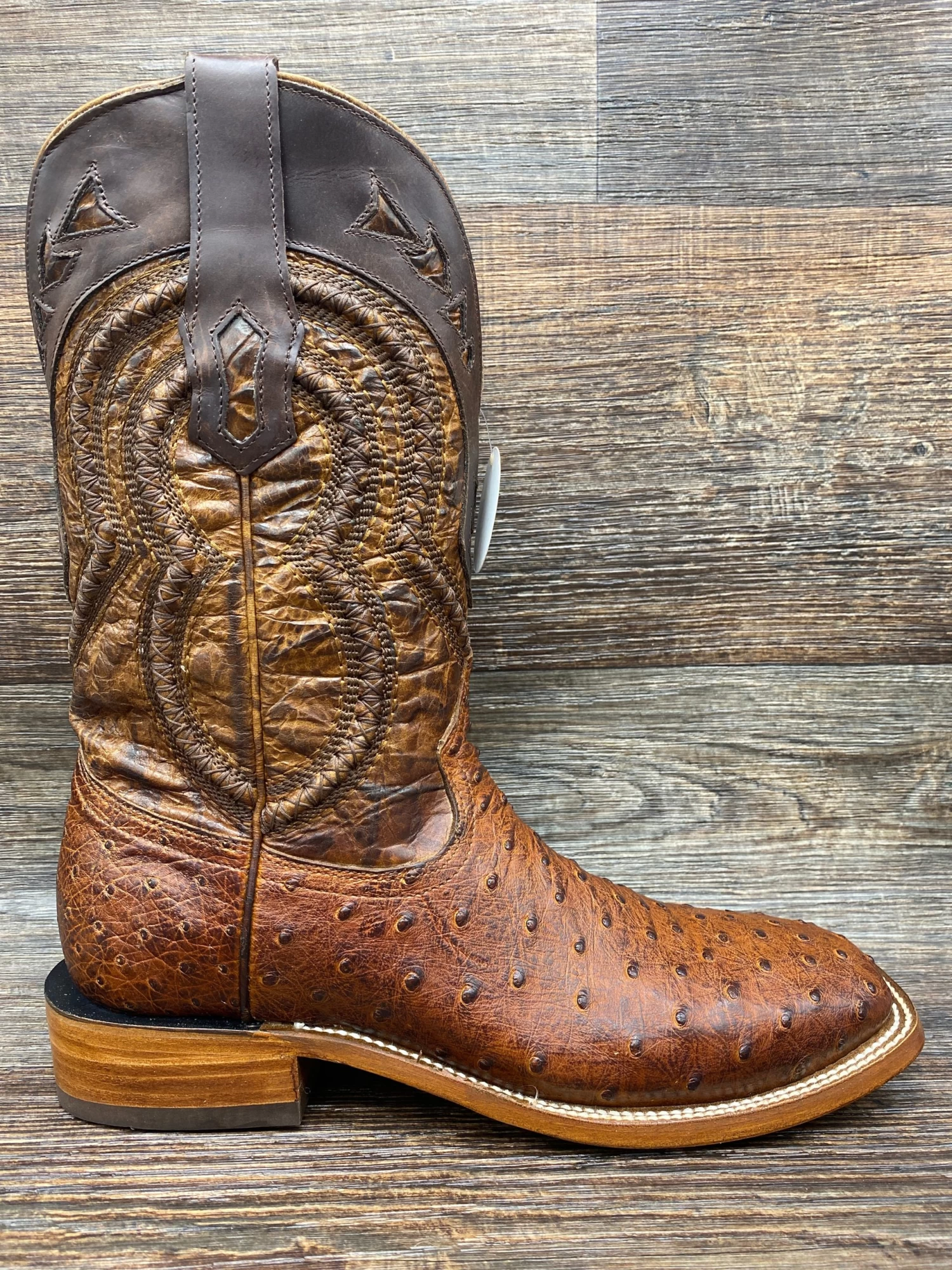 A4007 Men's Vintage Cognac Genuine Full Quill Exotic Western Boot By Corral - Image 2