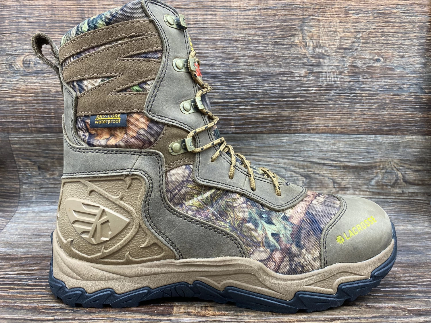 513361 Men's Windrose 600g Waterproof Mossy Oak Lace Up Hunting Boot By Lacrosse - Image 2