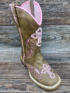 4453202 Children's & Toddler's Gracie Wing & Cross Western Boot By Blazin' Roxx