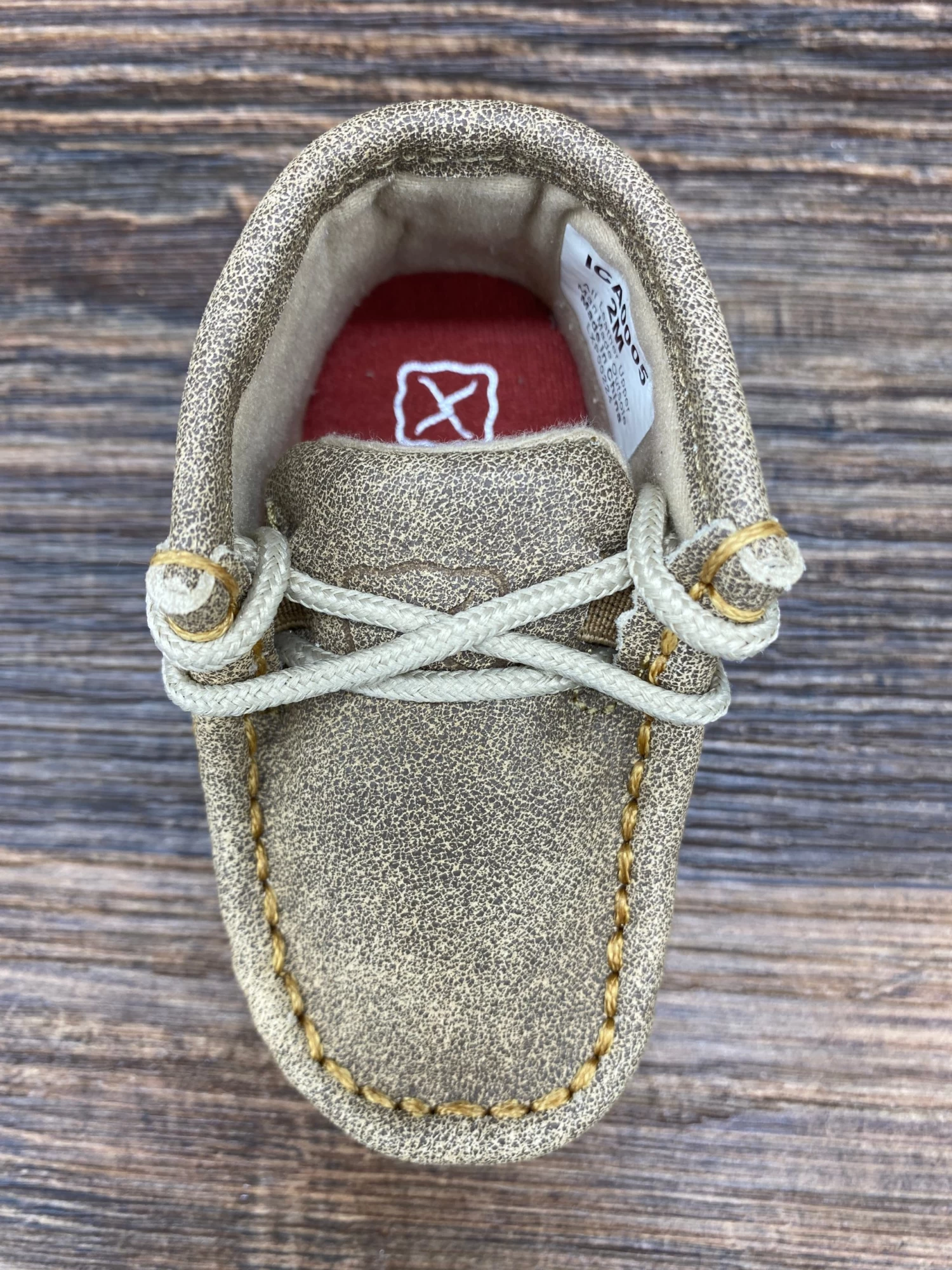 Ica0005 Infant And Toddler Lace Up Driving Moc By Twisted X - Image 3