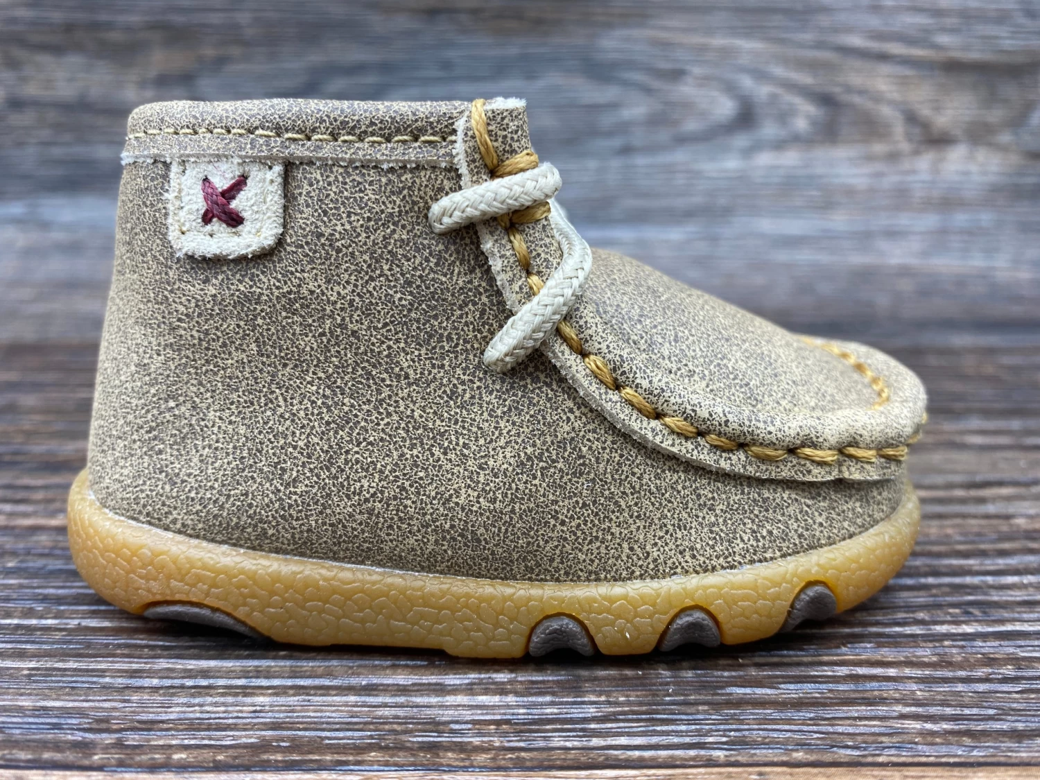 Ica0005 Infant And Toddler Lace Up Driving Moc By Twisted X - Image 2