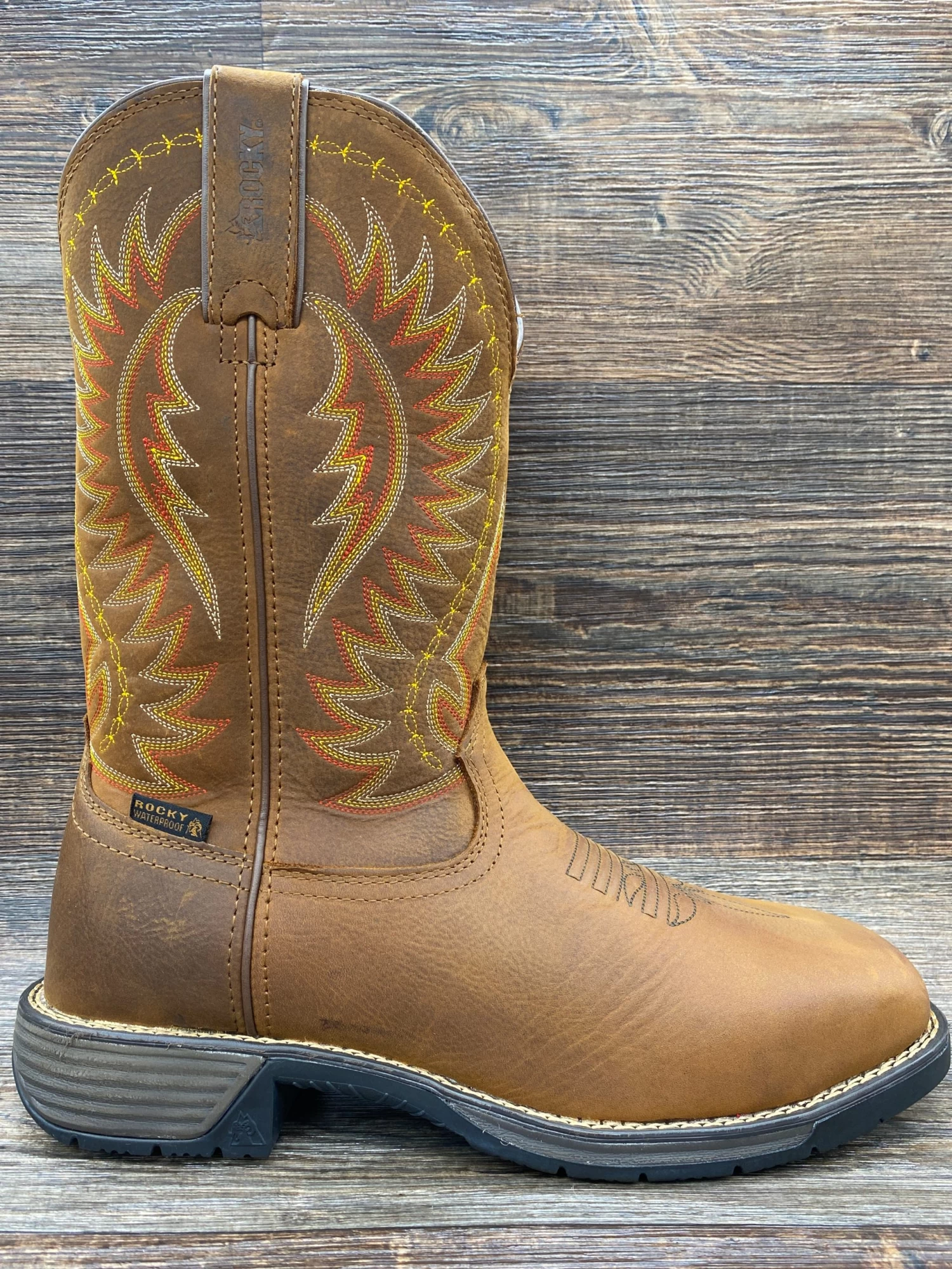 Rkw0369 Men's Rugged Trail Steel Toe Waterproof Work Boot By Rocky - Image 2