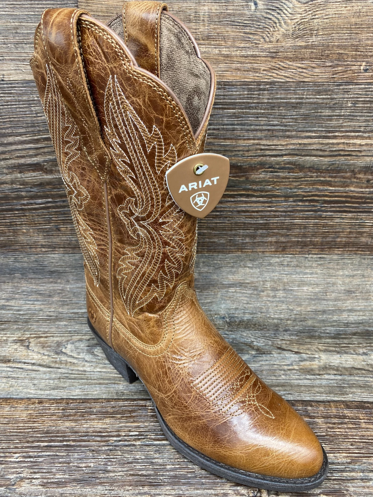 10038432 Women's Heritage R Toe StretchFit Western Boot By Ariat - Image 2