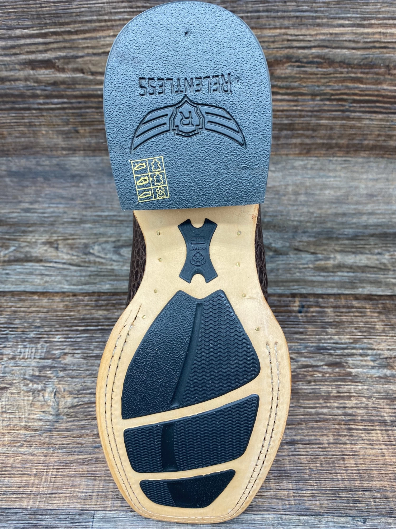 10035922 Men's Denton Caiman Square Toe Western Boot By Ariat - Image 4