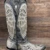 A4232 Women's Wing & Cross Overlay Snip Toe Western Boots By Corral