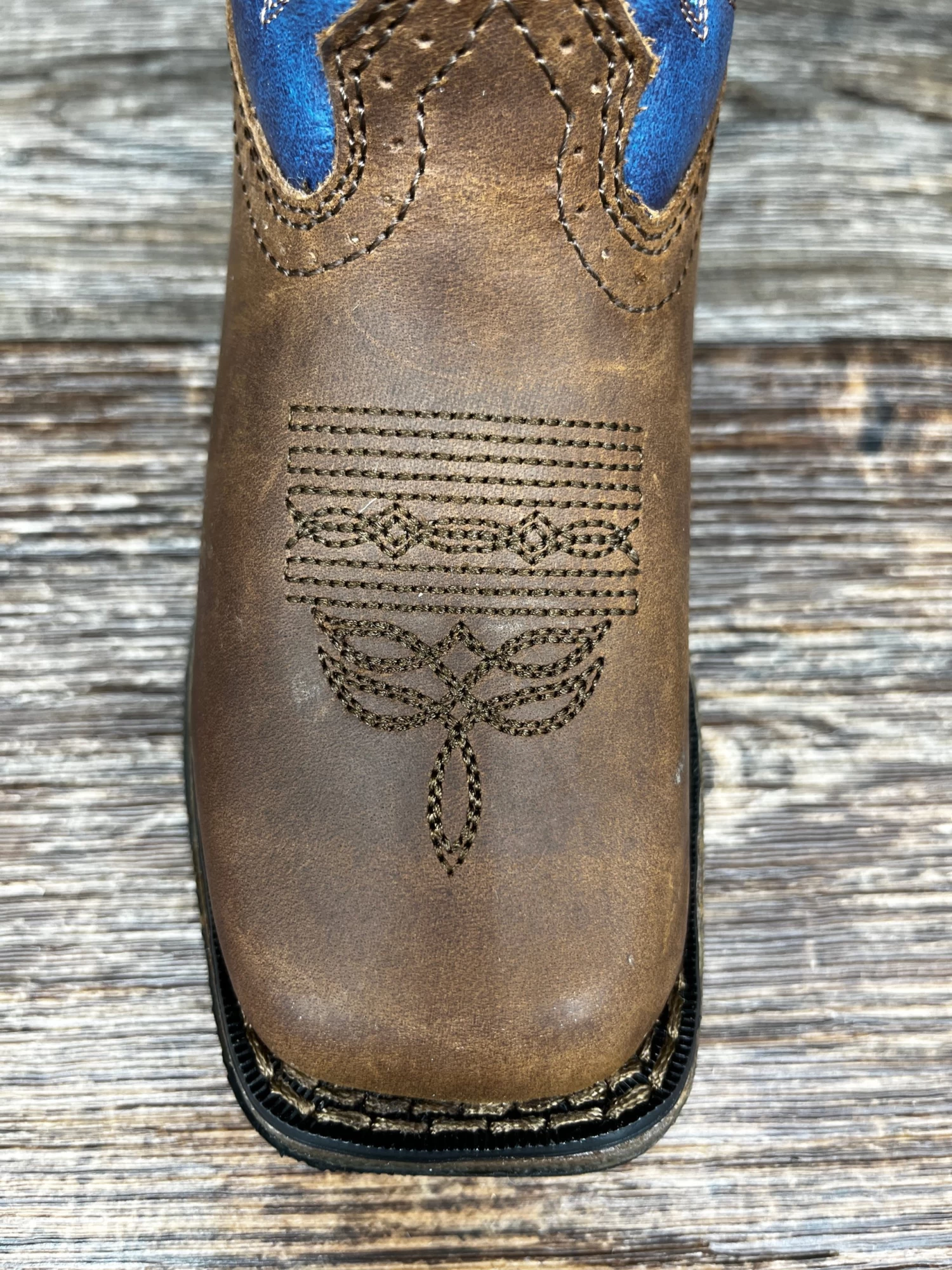 Dwbt052 Kid's Lil' Rebel Square Toe Western Boot By Durango - Image 3