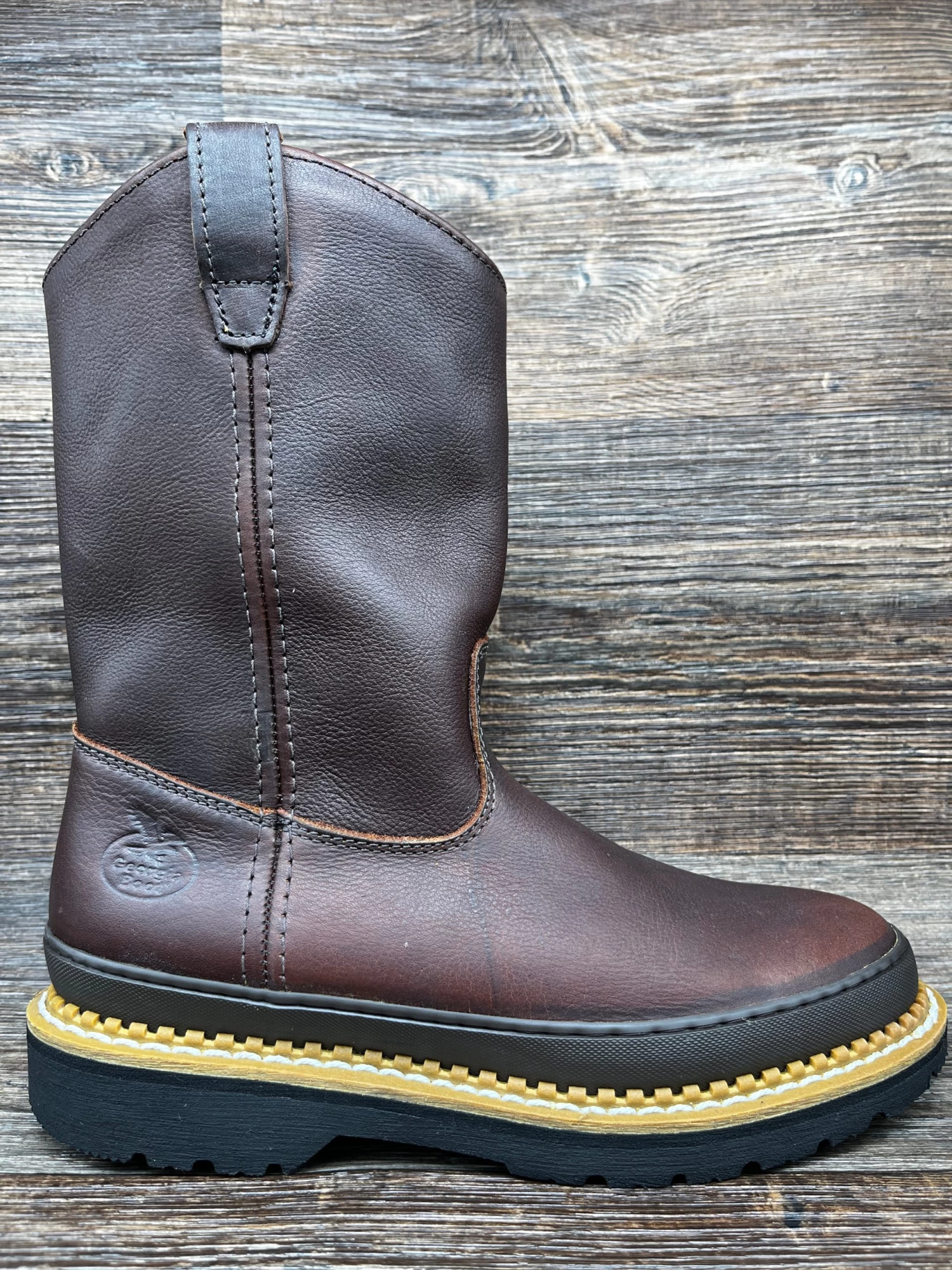 G4274 Men's Slip On Soft Toe Wellington Work Boot By Georgia