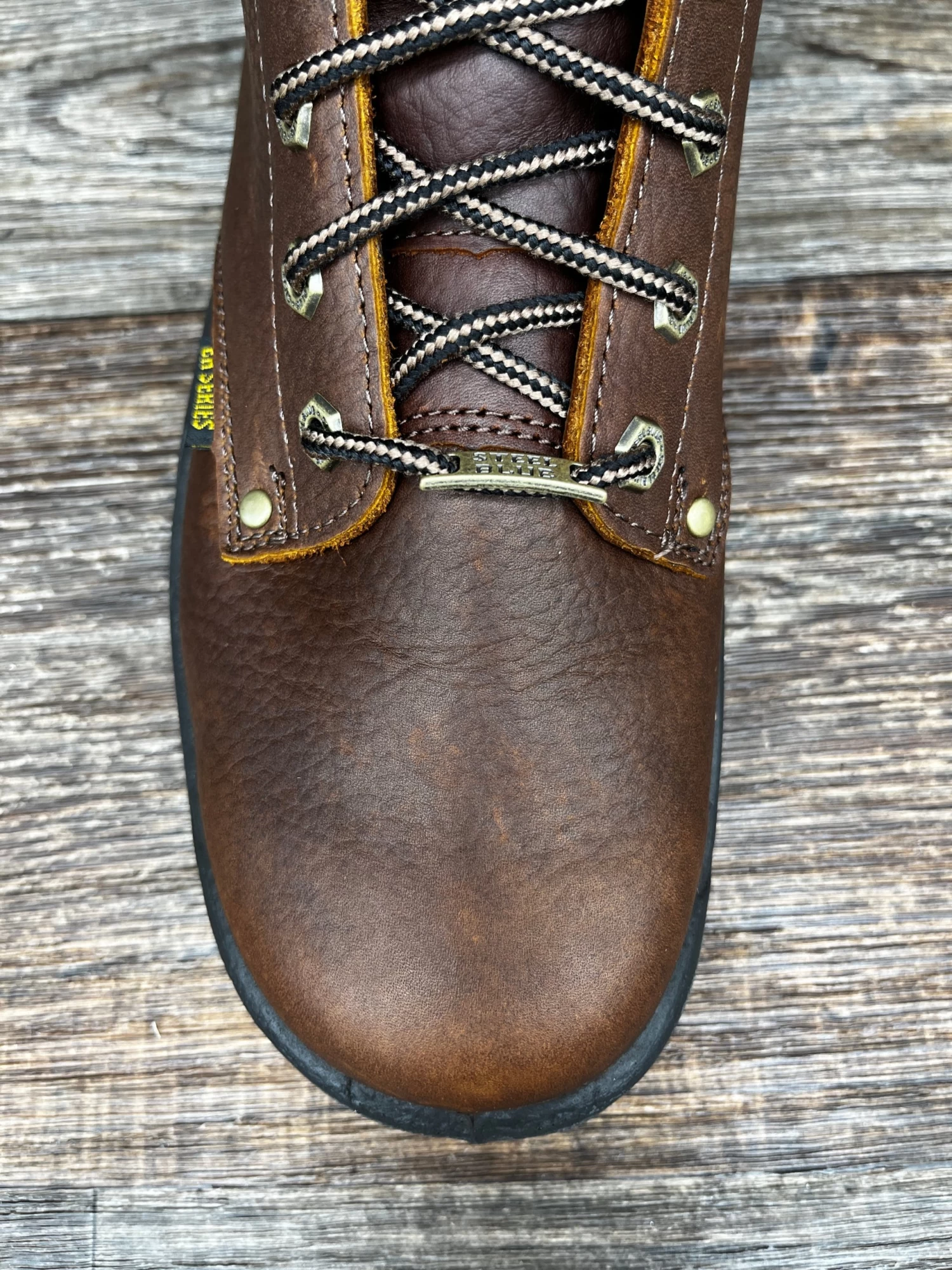 810951 Men's 8 Inch Lace Up Soft Toe Work Boot With Side Zipper By Steel Blue - Image 4