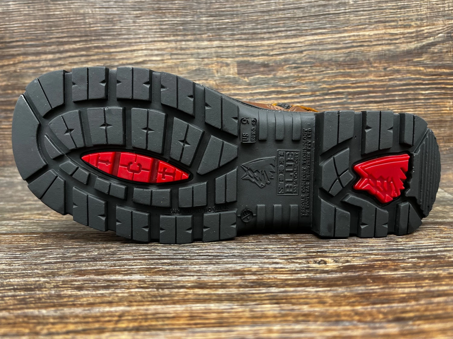 810951 Men's 8 Inch Lace Up Soft Toe Work Boot With Side Zipper By Steel Blue - Image 5