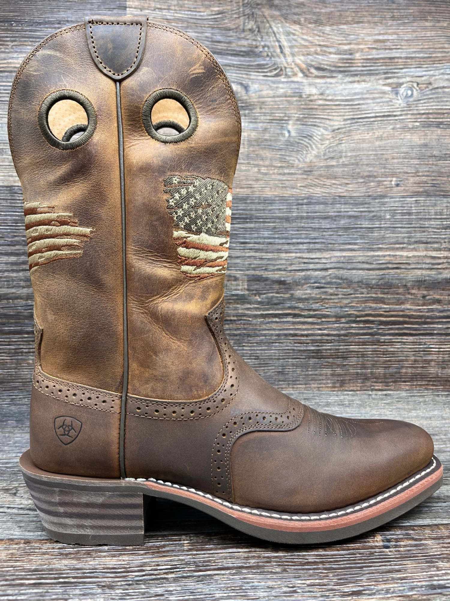 Ariat 10040348 Men's Roughstock Patriot Square Toe Western Boot