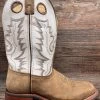 4103 Men's Drifter Distressed Square Toe Western Boot By Smoky Mountain