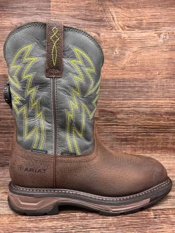 10038924 Men's Waterproof Carbon Safety Toe WorkHog XT With BOA System By Ariat