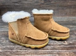 Ica0021 Infant/Toddler Fleece Lined Driving Mocs By Twisted X