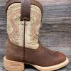 Dbt0241 Kid's Lil' Rebel Pro Square Toe Western Boot By Durango