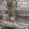 10042385 Women's Hybrid Rancher StretchFit Square Toe Western Boot By Ariat