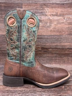 10042403 Men's Sport Rodeo Square Toe Western Boot By Ariat