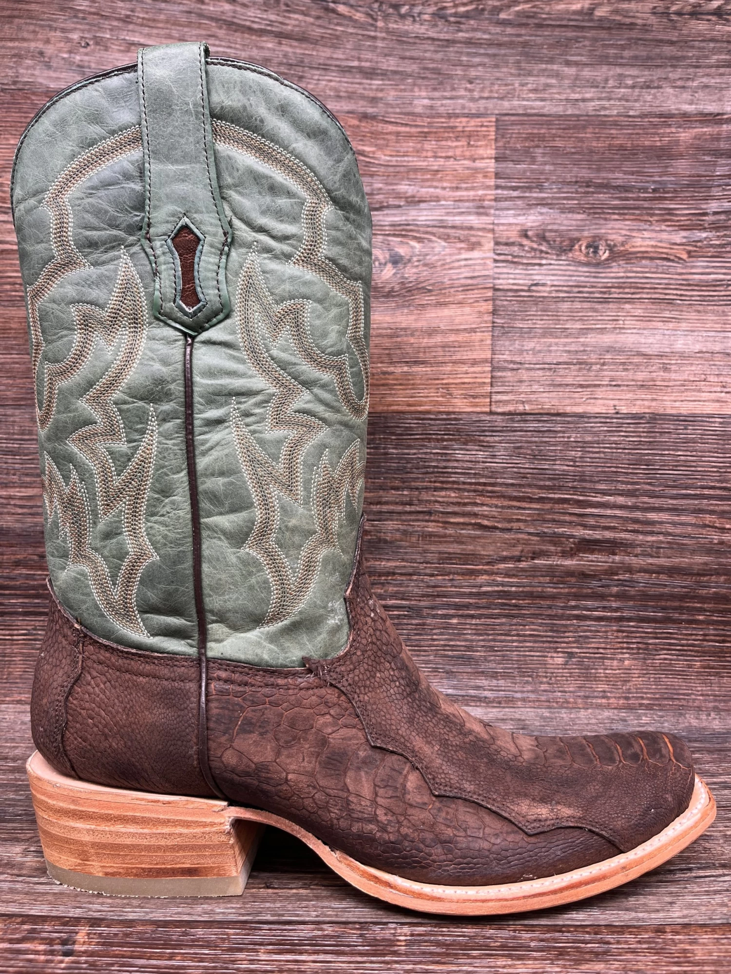 A4292 Men's Genuine Ostrich Leg Square Toe Western Boot By Corral