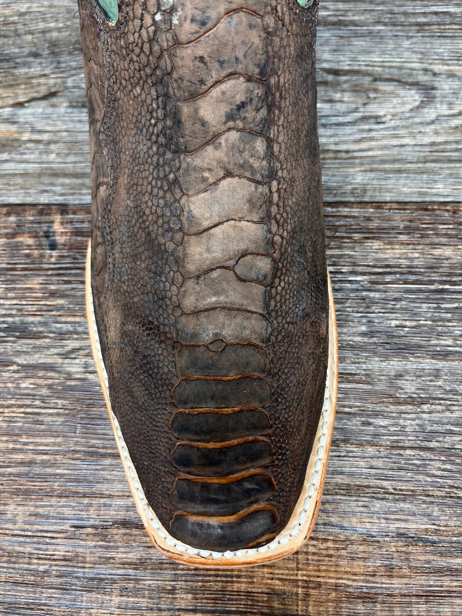 A4292 Men's Genuine Ostrich Leg Square Toe Western Boot By Corral - Image 3