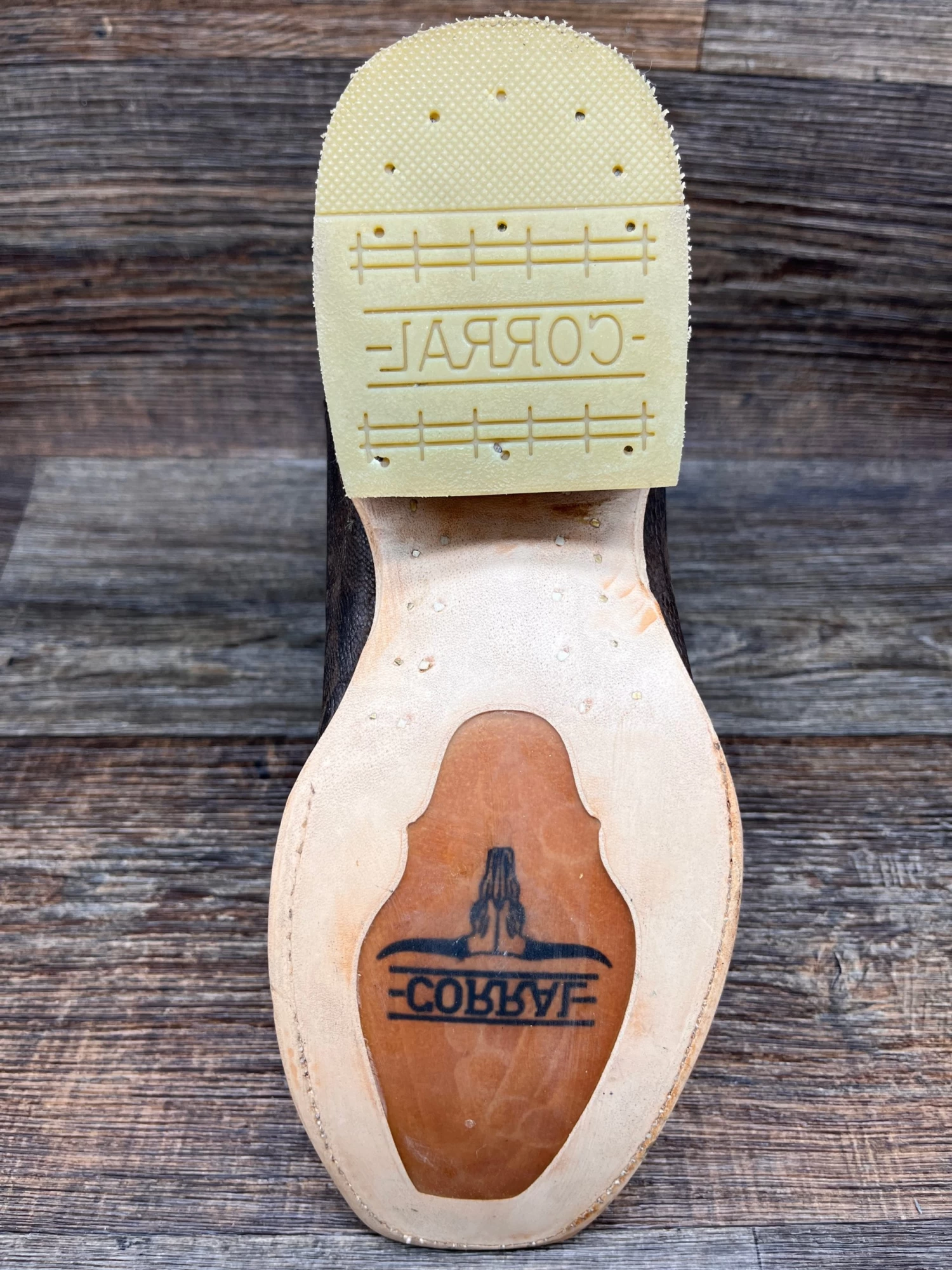 A4292 Men's Genuine Ostrich Leg Square Toe Western Boot By Corral - Image 4