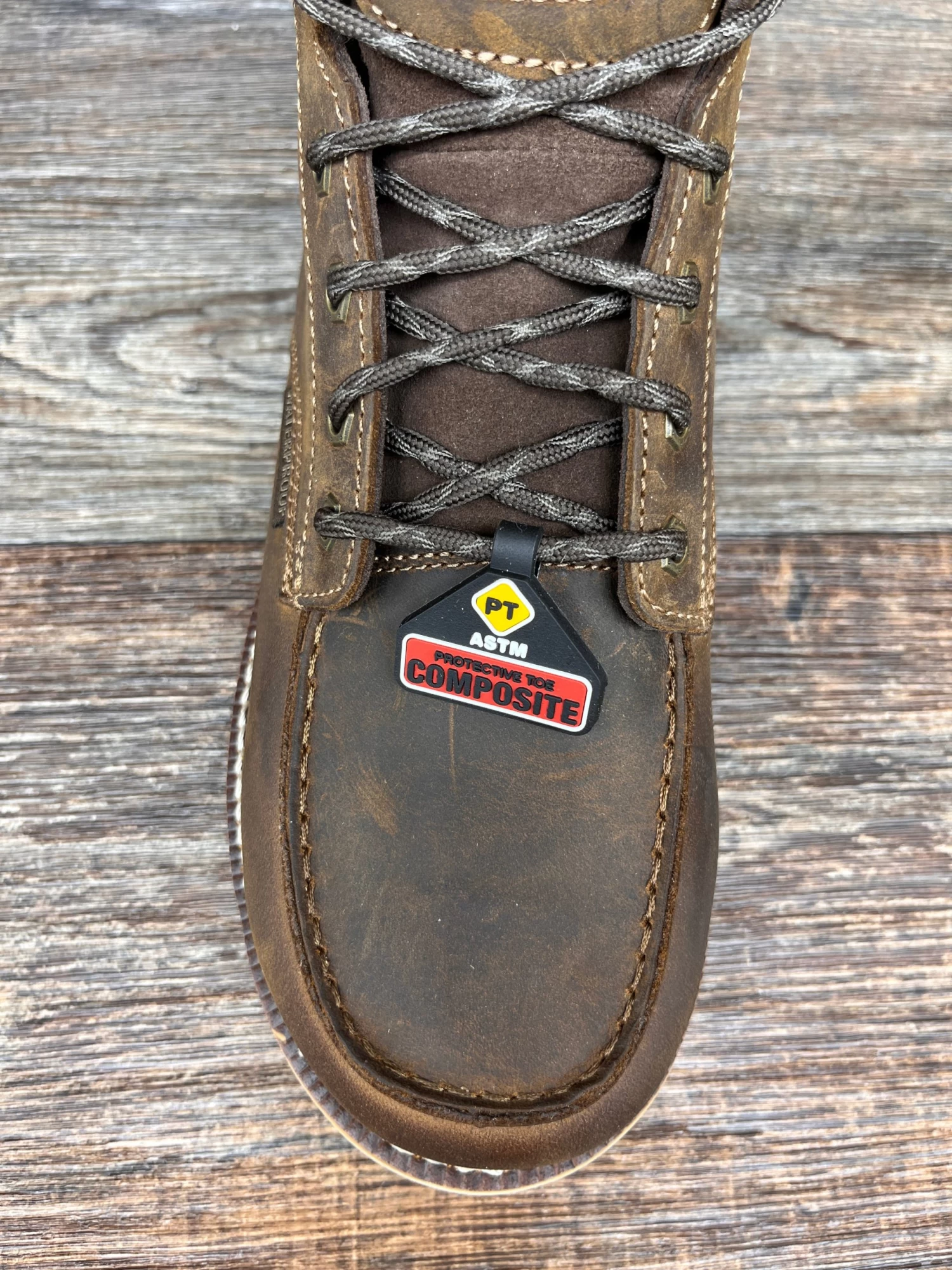 Gb00592 Men's 6 Inch Lace Up AMP LT Composite Safety Toe Work Boot By Georgia - Image 3