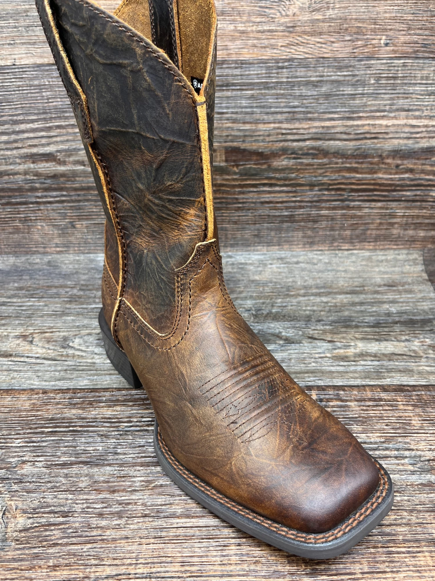 10042586 Men's Sport Rambler Square Toe Western Boot By Ariat - Image 2