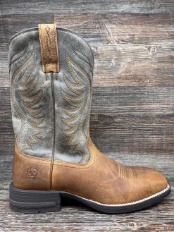 10029688 Men's Amos Shock Shield Square Toe Western Boot By Ariat