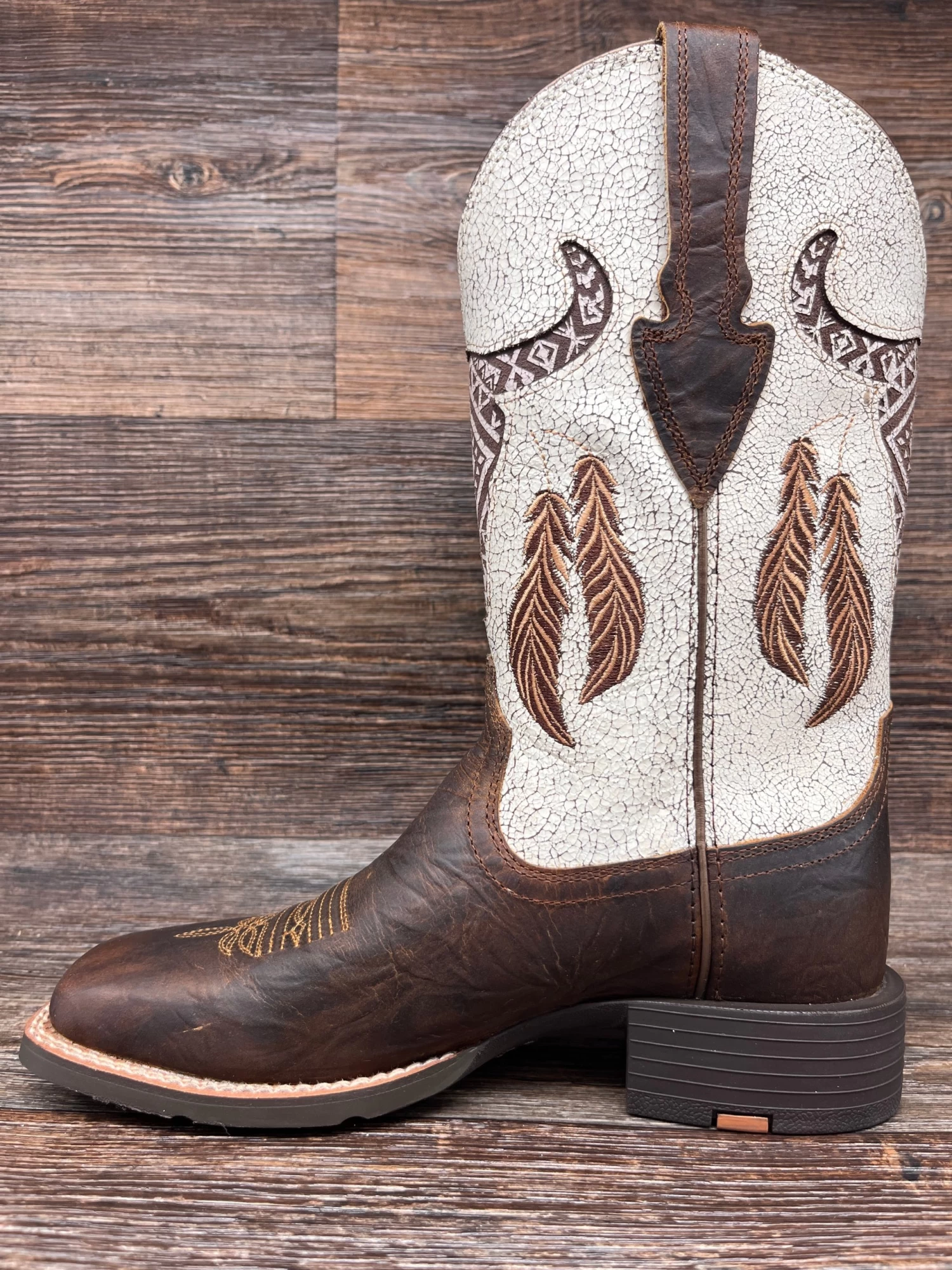 10044434 Women's Round Up Southwest StretchFit Western Boot By Ariat - Image 4