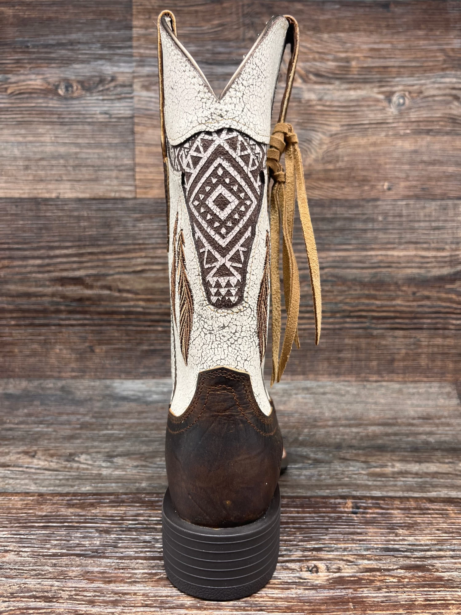 10044434 Women's Round Up Southwest StretchFit Western Boot By Ariat - Image 5