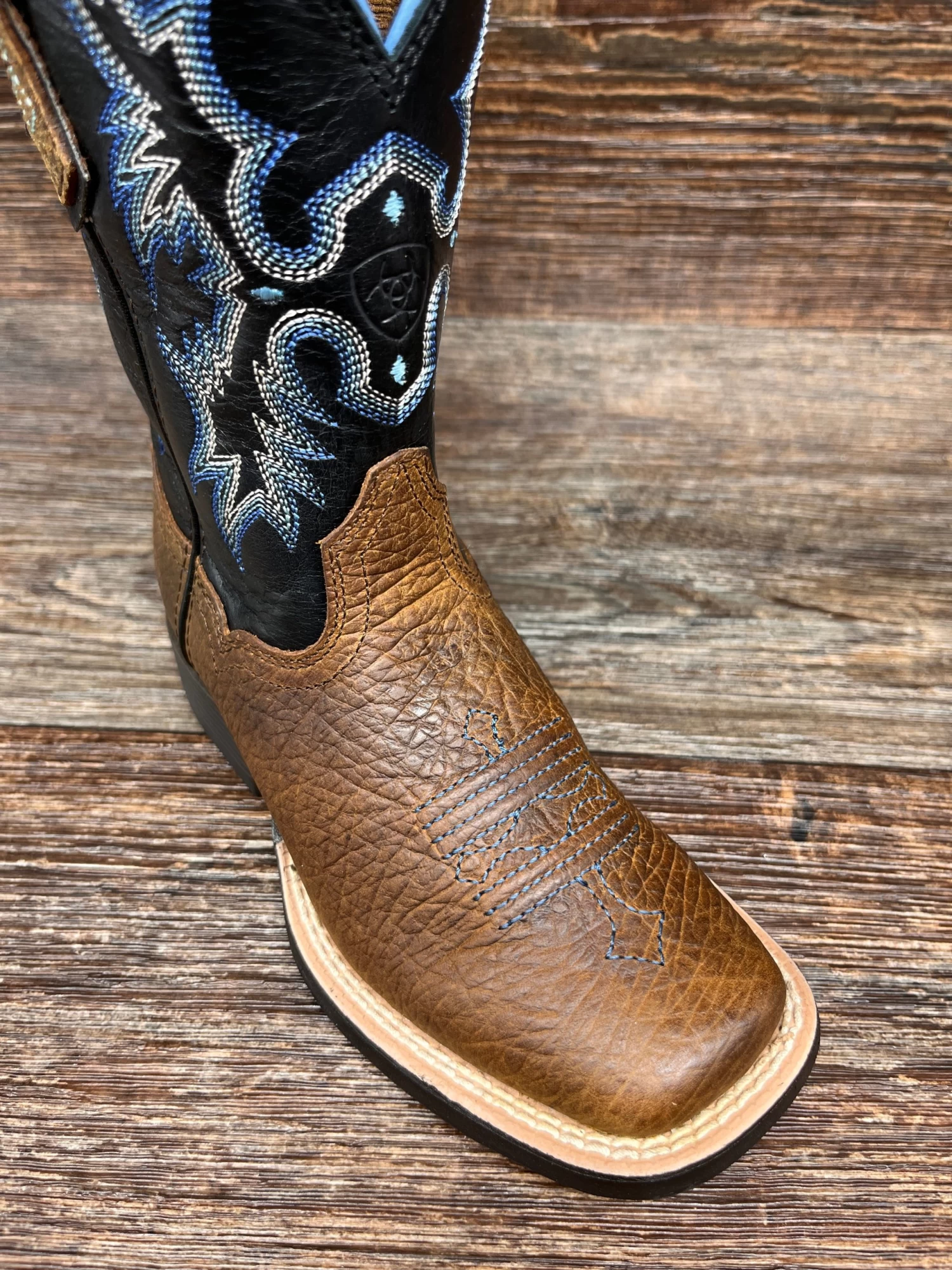 10012794 Kid's Tombstone Square Toe Western Boot By Ariat - Image 2