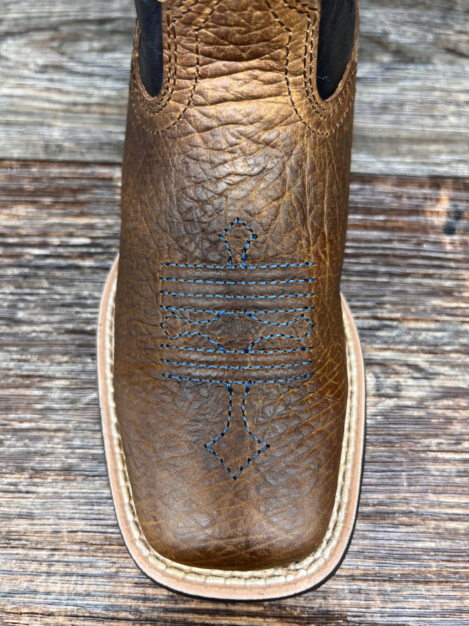 10012794 Kid's Tombstone Square Toe Western Boot By Ariat - Image 3
