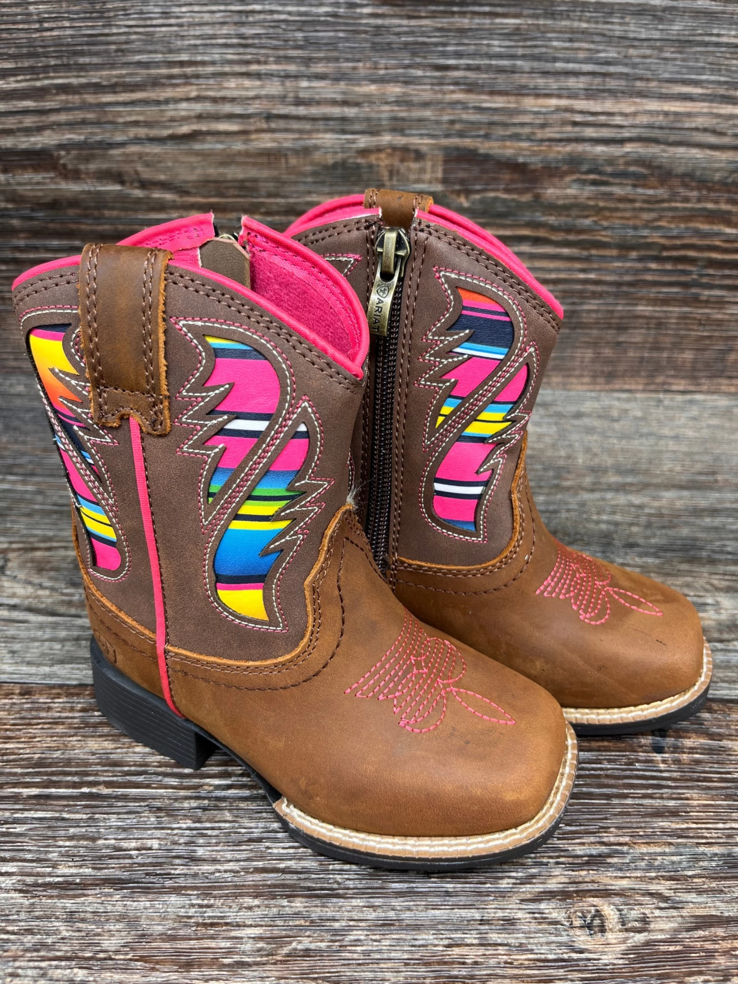 A441002302 Toddler's Ariat Lil' Stompers Square Toe Western Boots By M&F Western